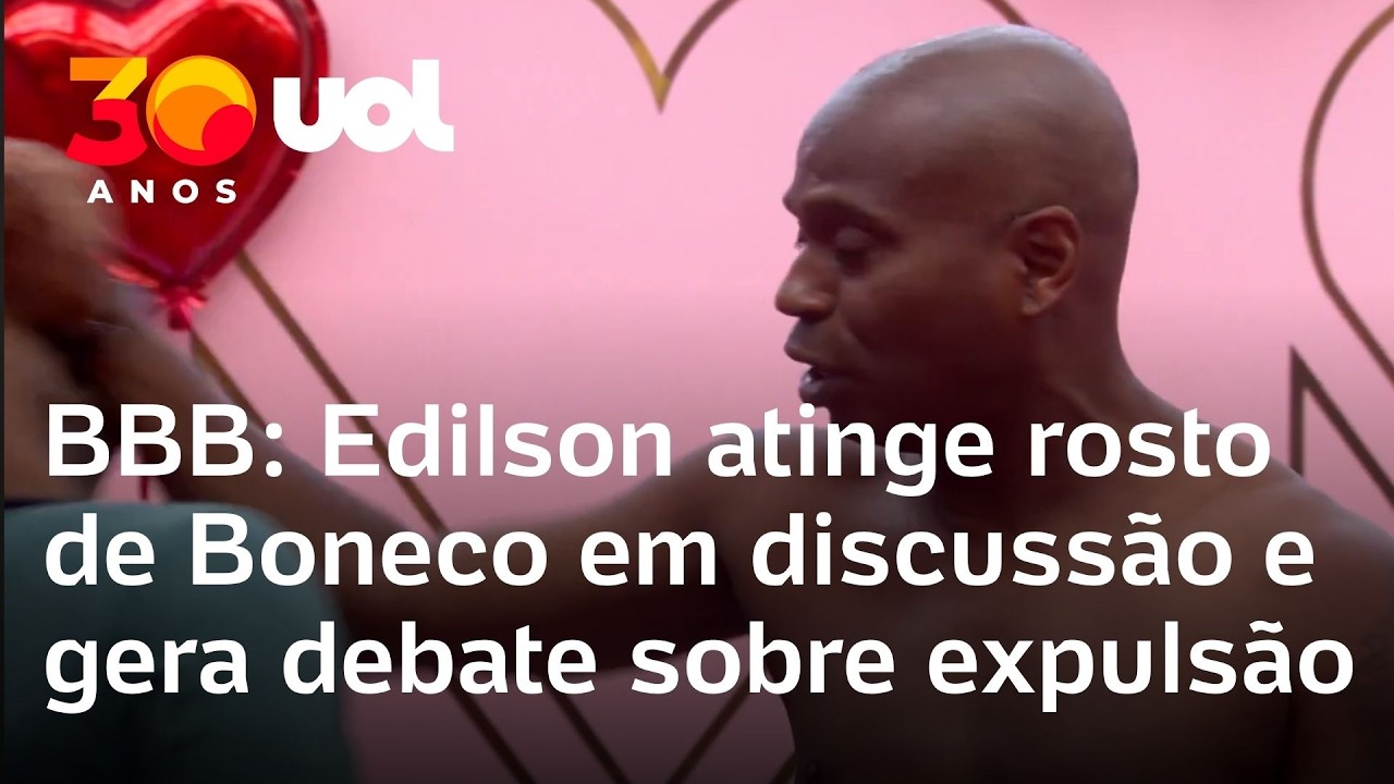 Edilson atinge Boneco no rosto durante discussão e gera novo debate sobre possível expulsão no BBB