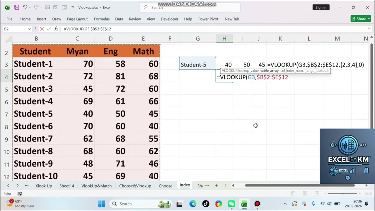 Vlookup & Xlookup