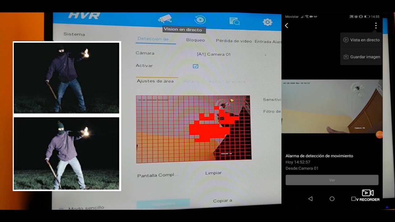Configurar Notificaciones De Sensor de Movimiento de Camara en Aplicación Móvil.