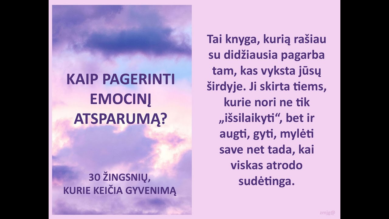 KAIP PAGERINTI EMOCINĮ ATSPARUMĄ?