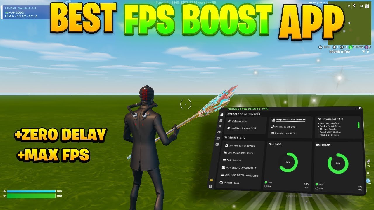 Как повысить FPS в Fortnite на 70% с помощью этого БЕСПЛАТНОГО приложения для настройки трейлеров!