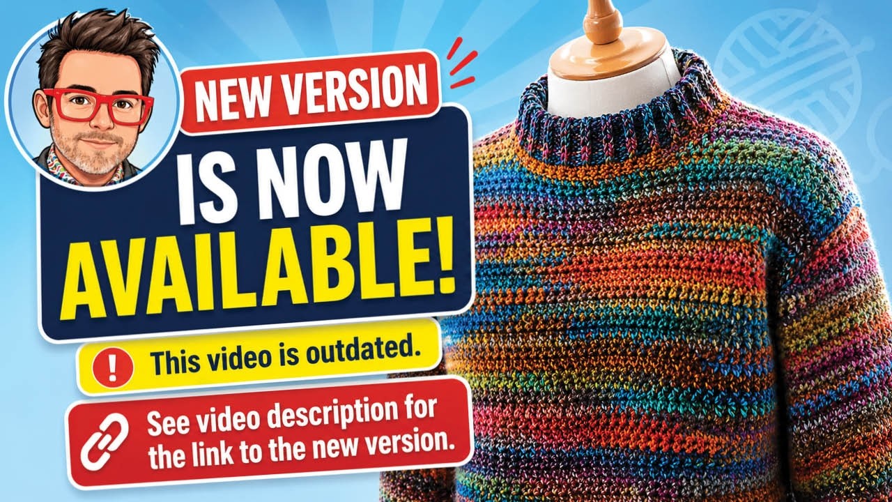 How to Crochet Men's Super Easy Sweater + Assembly