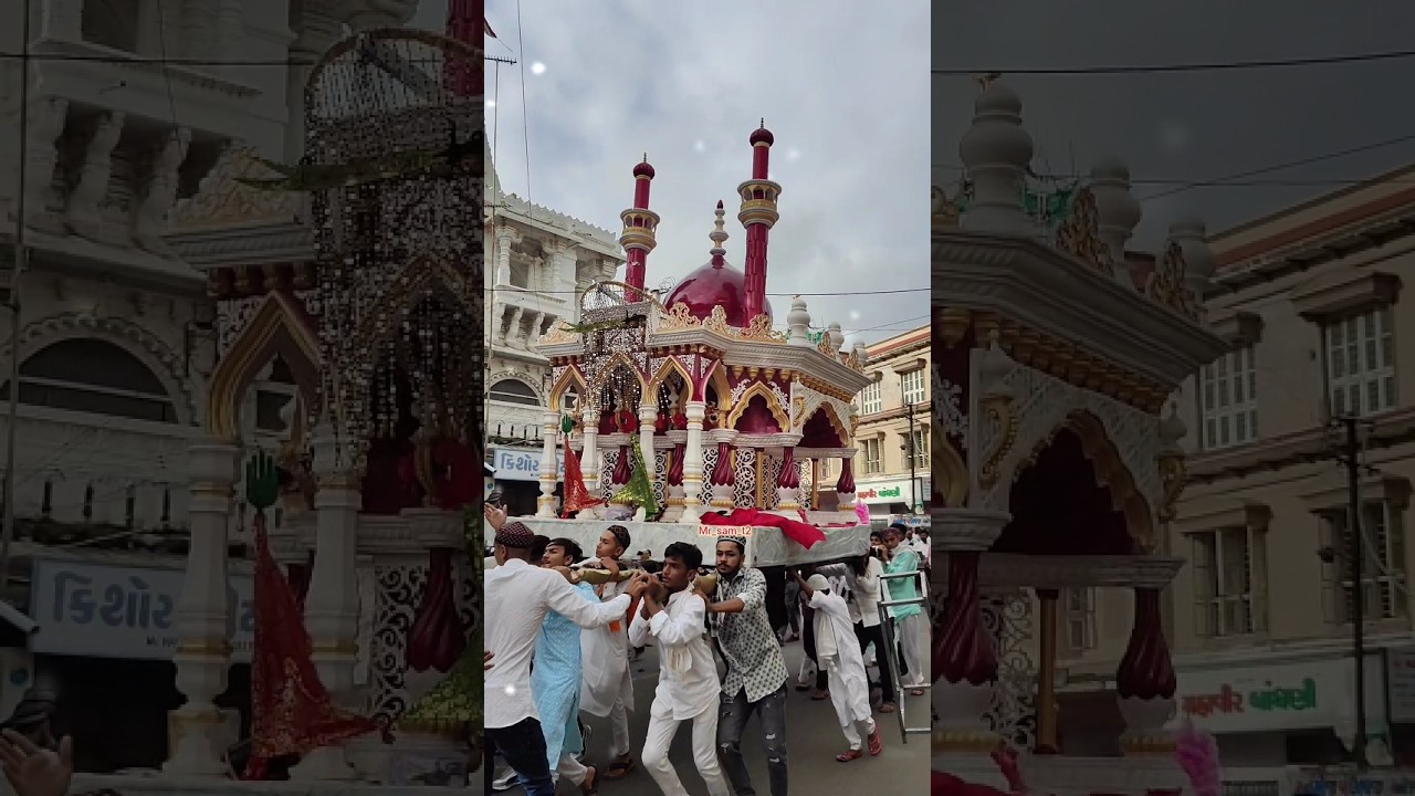TAJIYA 💫 NOORI TAJIYA GROUP // Jamnagar muhharram #tajiya #muharram @Mr_sam_t2
