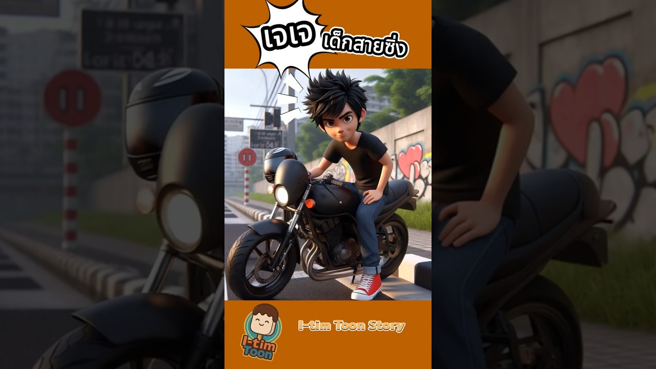 เจเจ!? เด็กแว้นซ่าสายซิ่ง #itimtoon #การ์ตูน #ตลก