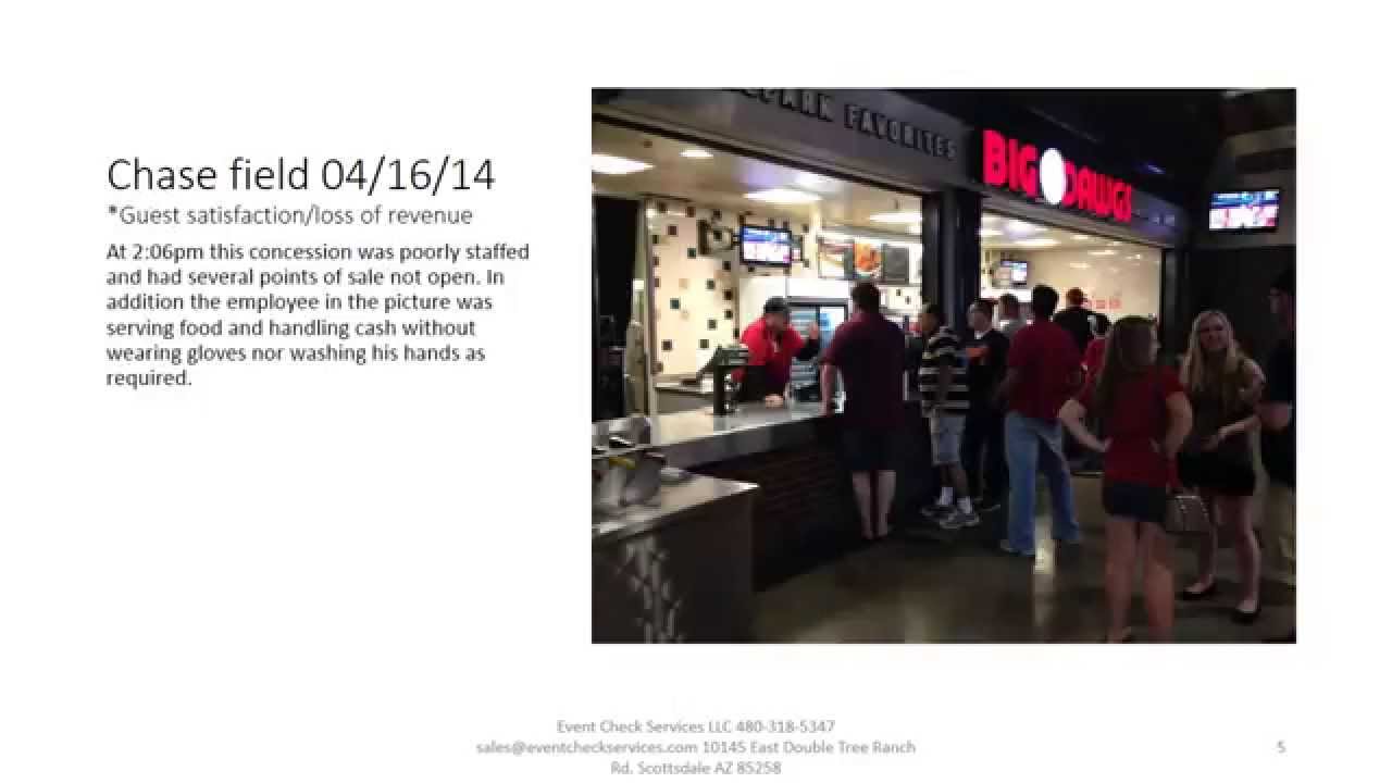 AZ Diamondbacks concessions evaluation