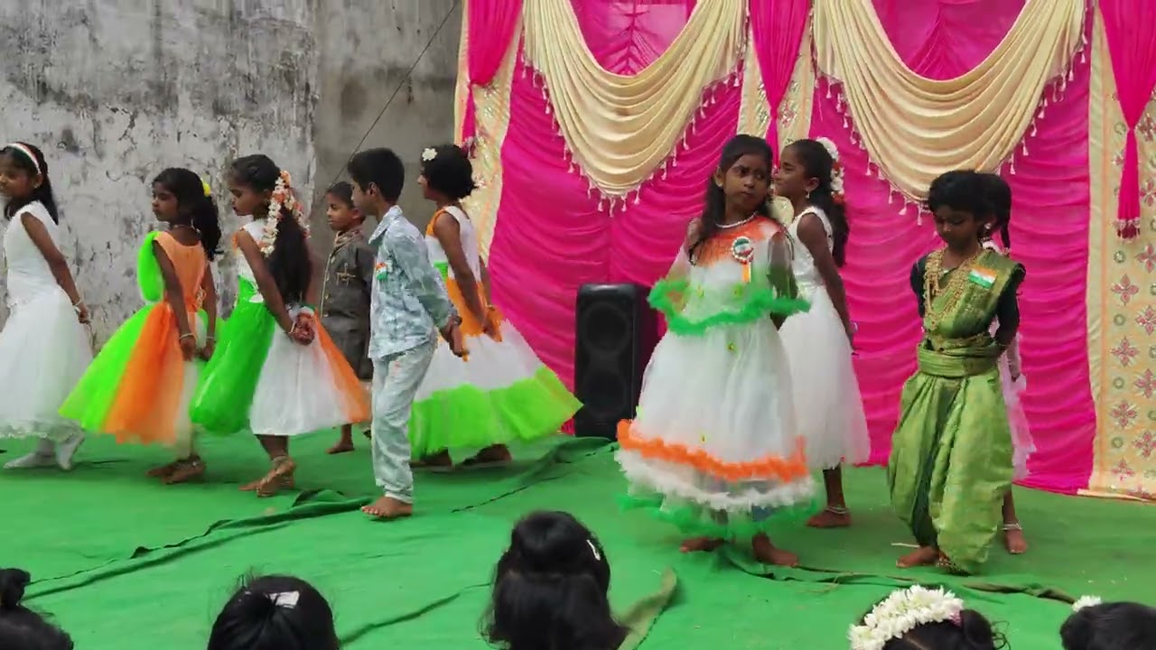 # Sri Akshara Jyothi EM School # varadaiahpalem# class -1 students dance performance #republic day #
