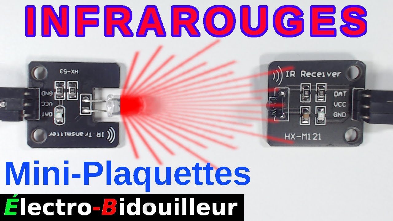 EB_#487 Mini-Plaquette - Émetteur et Récepteur aux Infrarouges (pour télécommande)