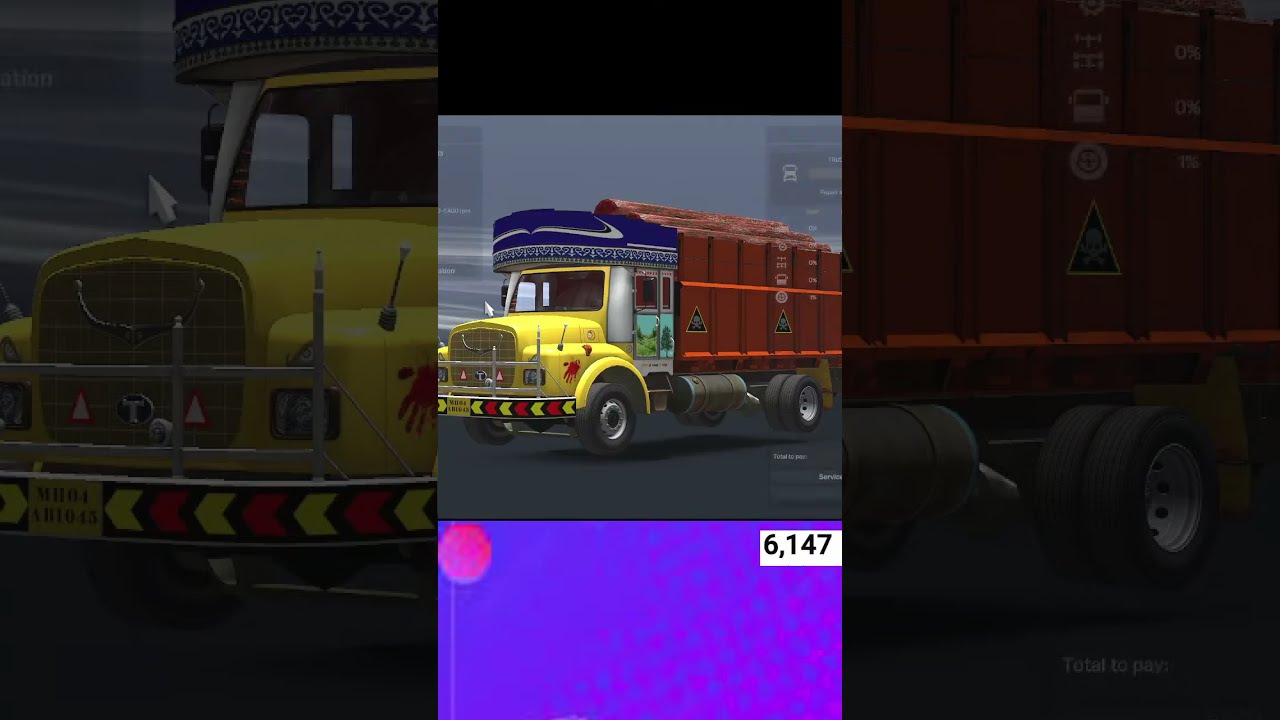 Indian Tata truck driving on dea*throads in euro truck simulator 2 #eurotrucksimulator2 112
