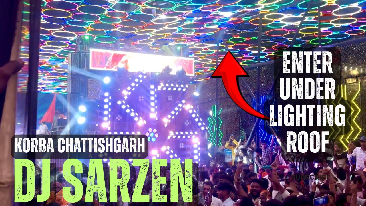 Dj Sarzen entry in Lighting Roof 😳 आते ही Public हुई Dance करने में Out of Control 😱 #djsarzen #dj