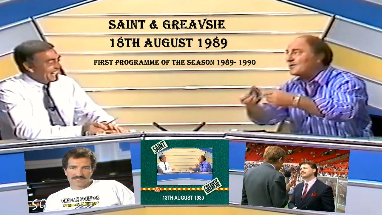 SAINT & GREAVSIE SHOW - 18th AUGUST 1989 - FOOTBALL PROGRAME – FIRST OF SEASON 1989-1990