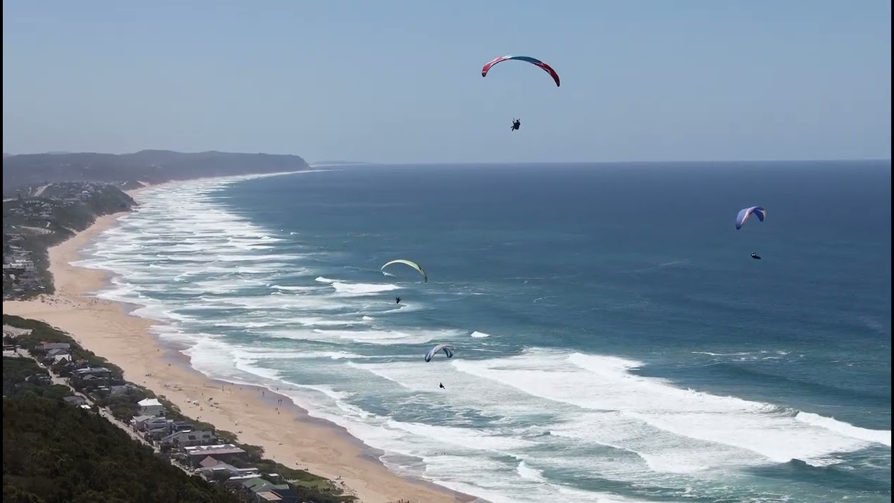 Flying with Dolphin Paragliding at Map of Africa