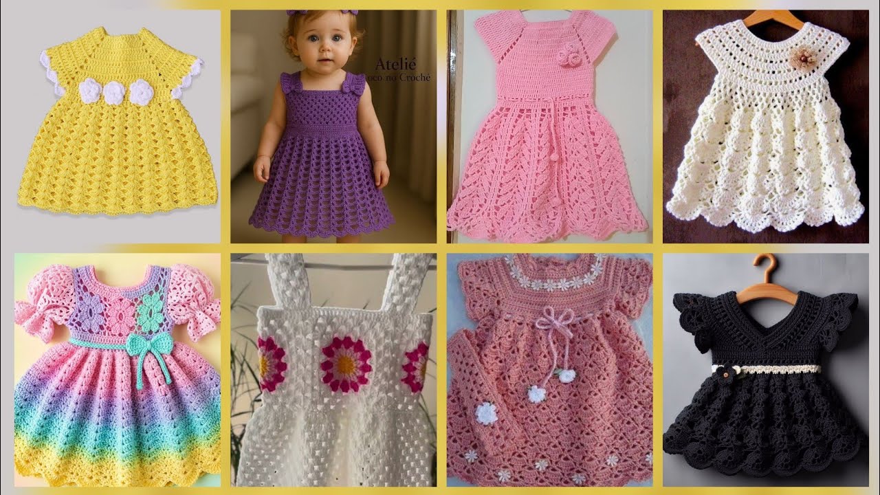 Most beautiful and unique crochet kids dressed design ideas