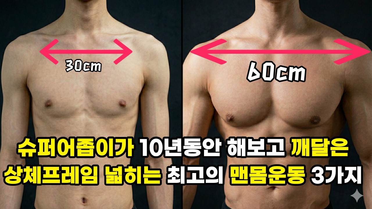 슈퍼어좁이가 상체프레임을 넓히기 위해 10년간 한 맨몸운동 3가지