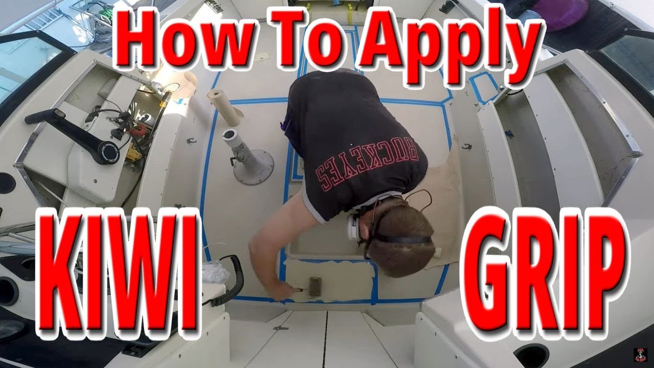 How To Apply Kiwi Grip To A Deck | Arima Sea Chaser Boat Restoration | Eps. 21