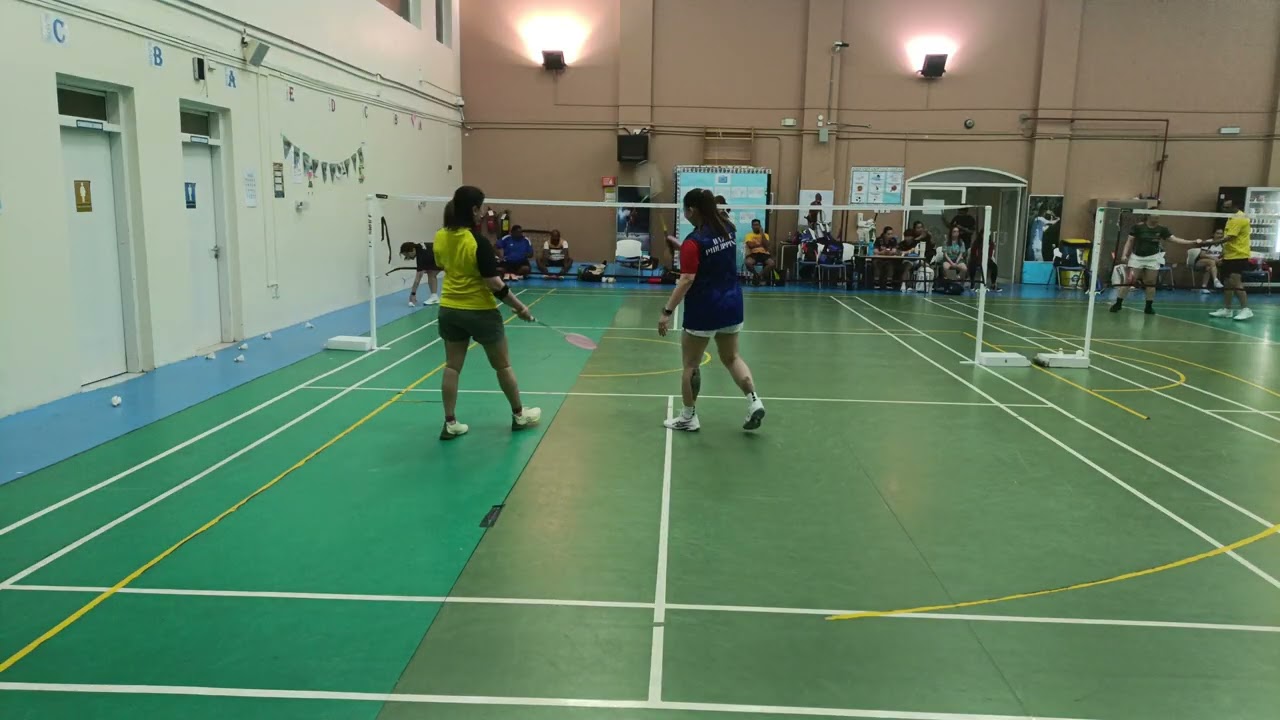 Badminton queuing with D' Ace Monday_Feb. 16, 2026_Micho, Mijin, Hazel & Fame