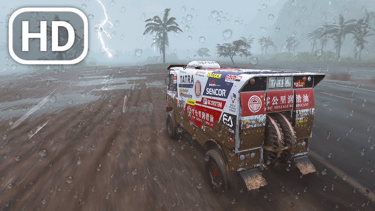 Dakar Desert Rally - Rainy Weather Gameplay
