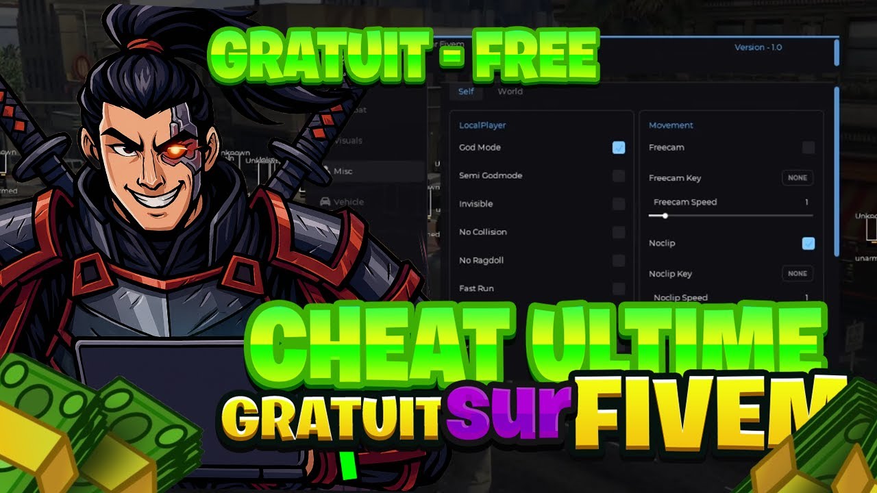 🐉[LE PLUS PUISSANT!] CHEAT FIVEM GRATUIT - CHEAT LE PLUS PUISSANT TROLL & DETRUIT SERVEUR (AIMBOT)