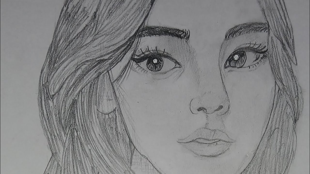 How to draw girl cute girl drawing ✨#art  #drawingtechniques #drawingstyles #pendrawing #sketch 