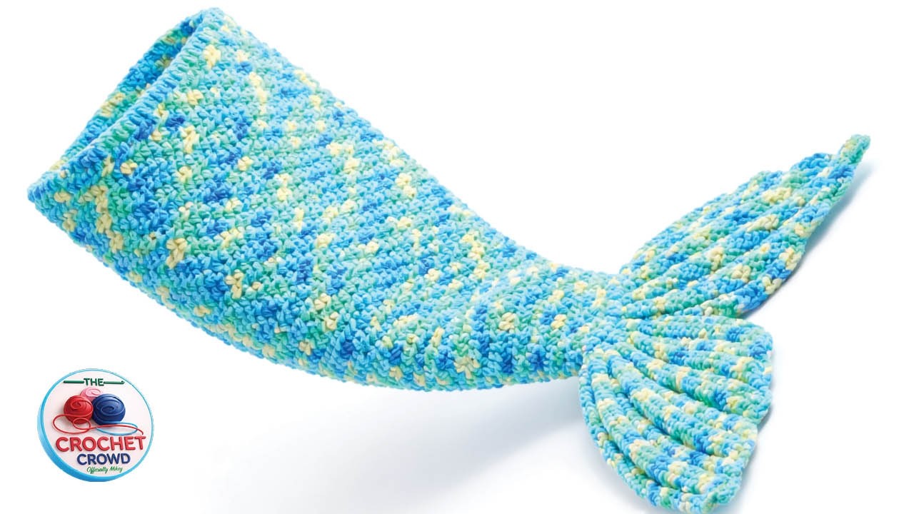 Easy Crochet Mermaid Tail Blanket | The Crochet Crowd