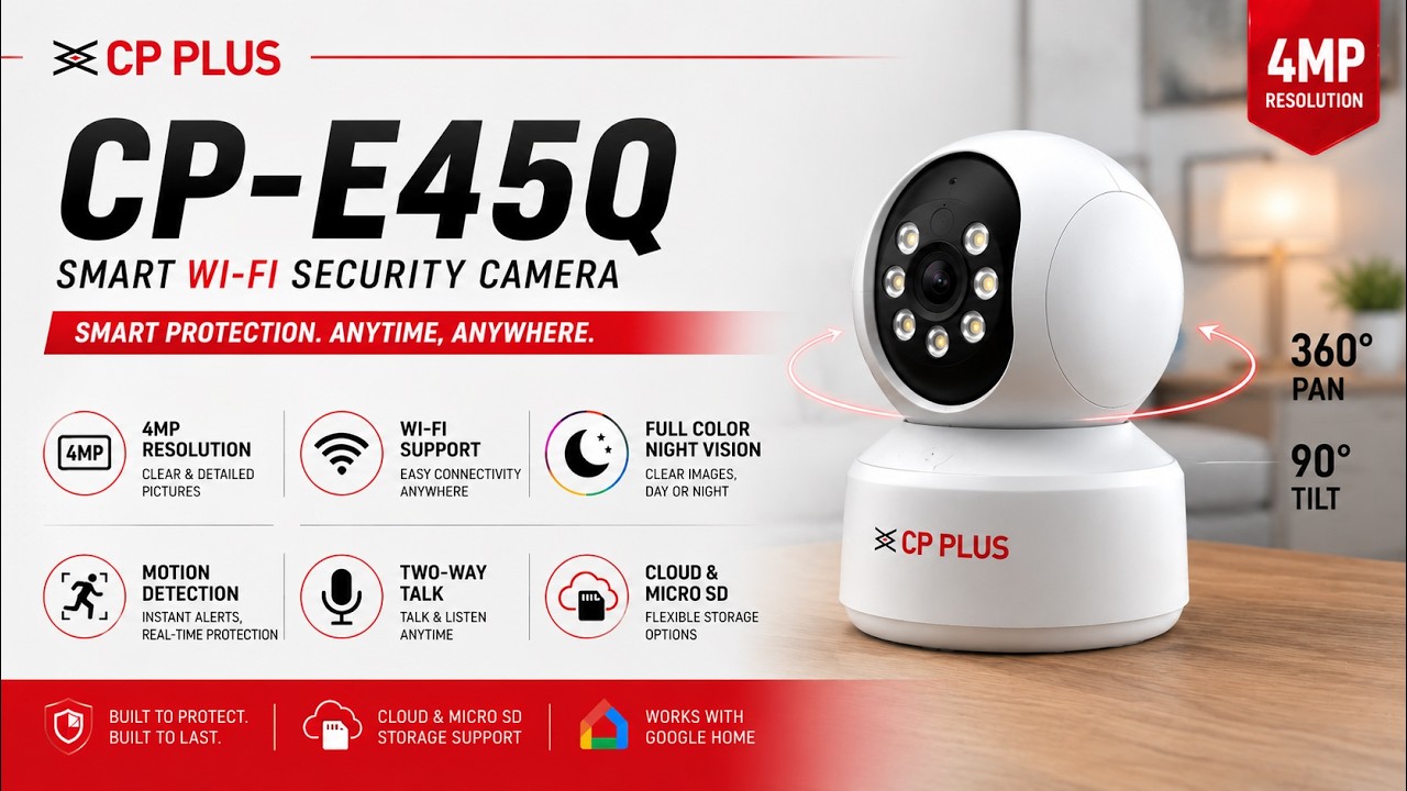 CP PLUS CP-E45Q 4MP Camera | Official Features & Product Overview