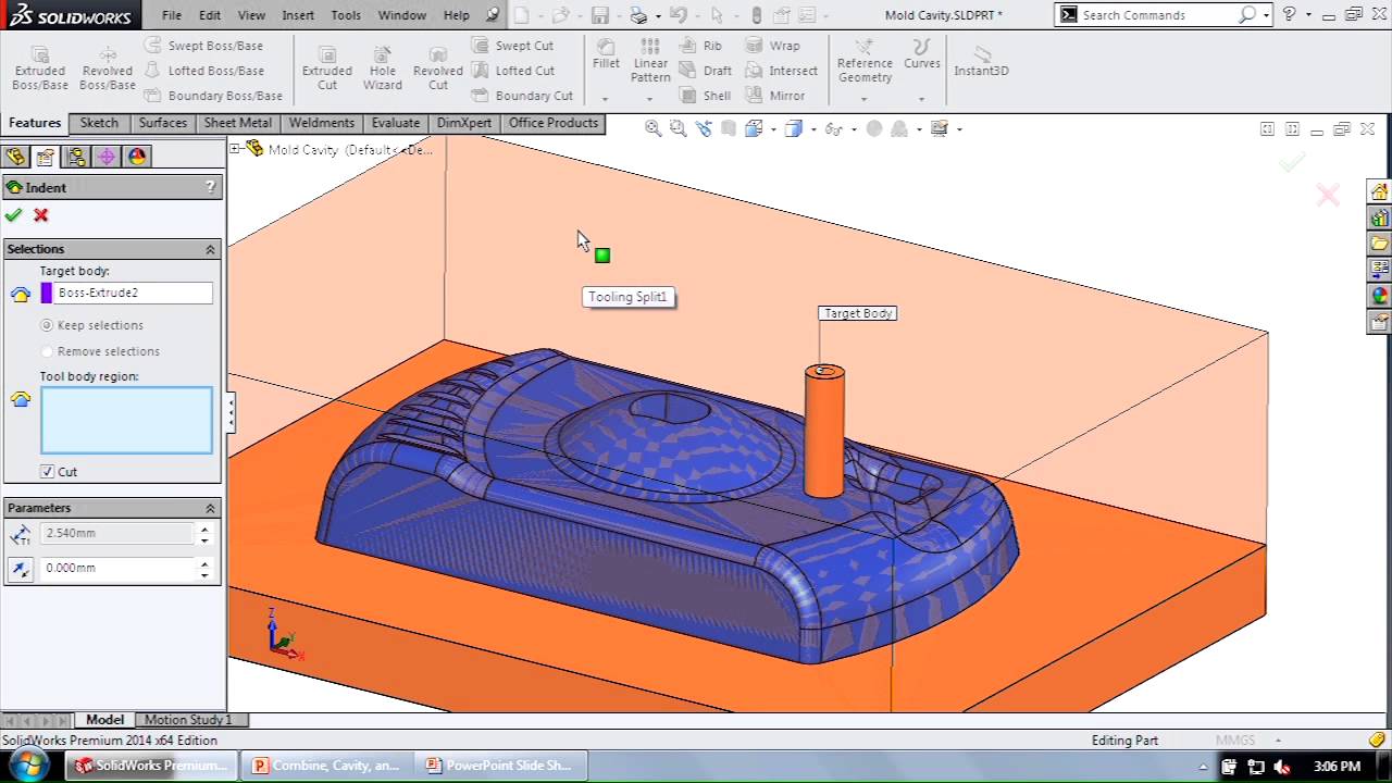 SOLIDWORKS - Combine, Cavity & Indent: What's the Difference?