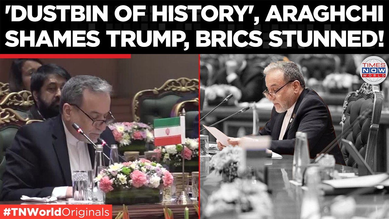 &ldquo;IRAN IS INVINCIBLE&rdquo;, Iran FM Abbas Araghchi's Scathing 7 Minute Speech At BRICS, Warns Trump