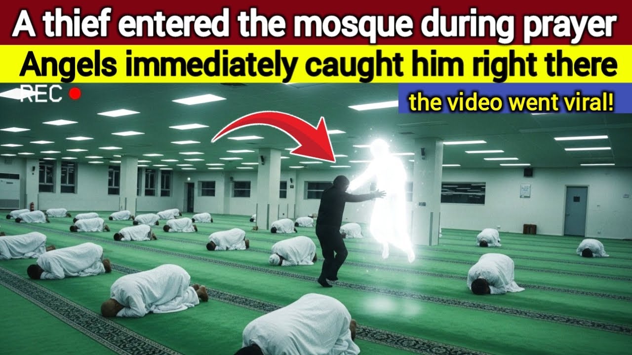 A thief entered the mosque during prayer - Angels immediately caught Adam right there