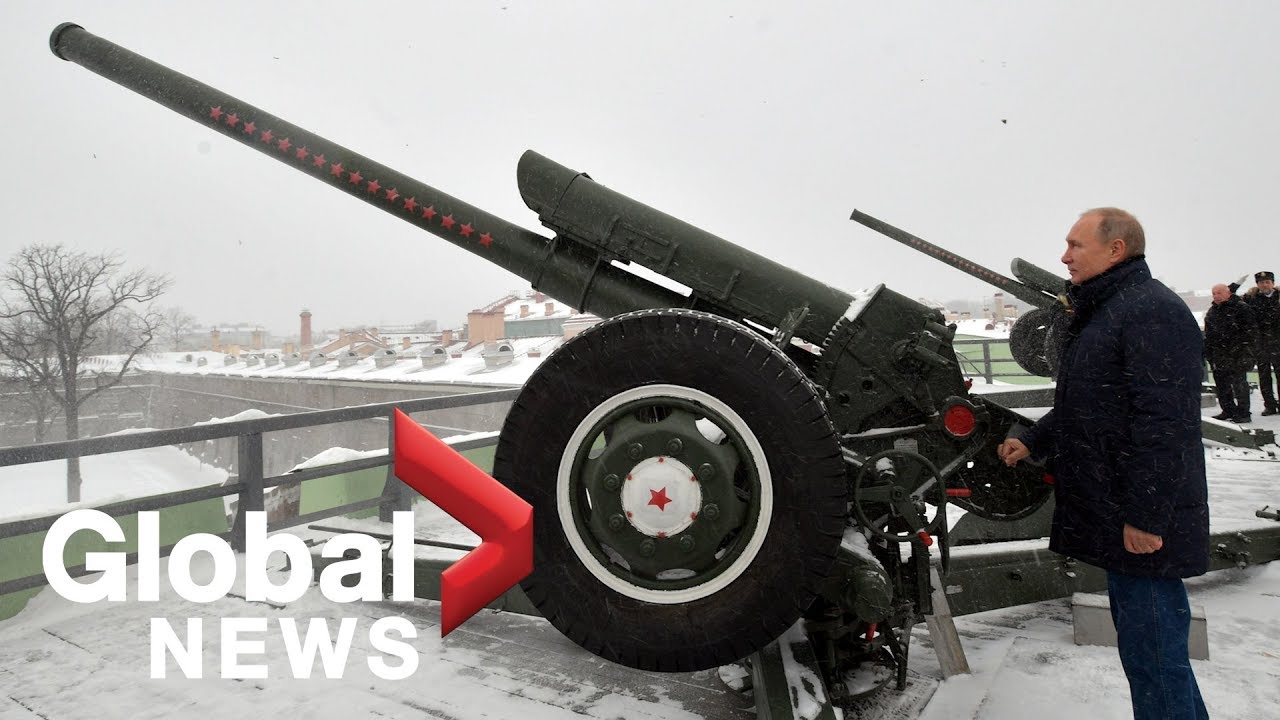 Vladimir Putin fires cannon to mark Russian Christmas