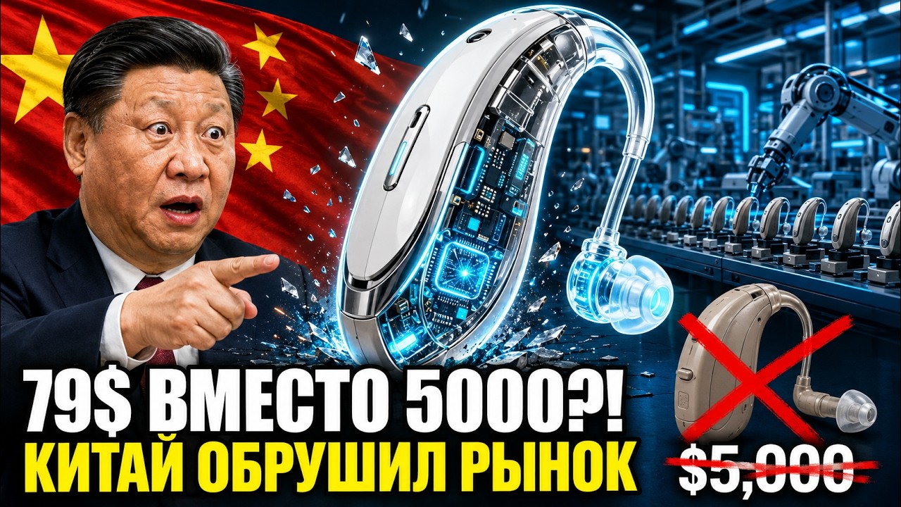 Китай Вскрыл Правду о Слуховых Аппаратах: $79 Против $5,000  За Что Мы Платили?