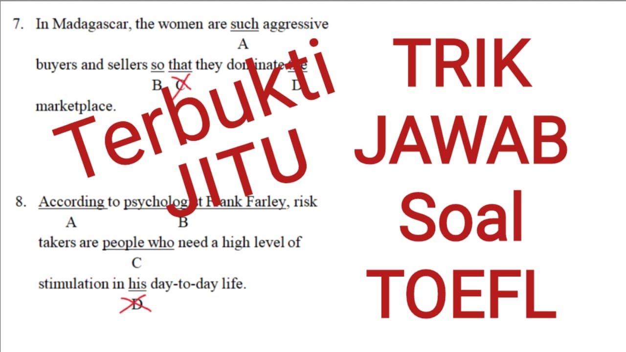 #7 Pembahasan Materi & Soal TOEFL Written Expression/ subject verb agreement