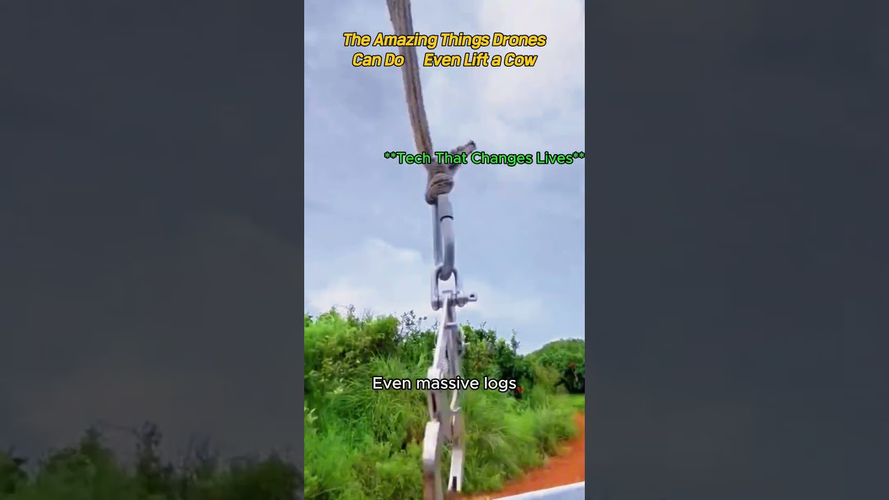 Amazing Heavy Lifting Drone Technology #worker #process #tech #DesiJugaad #India