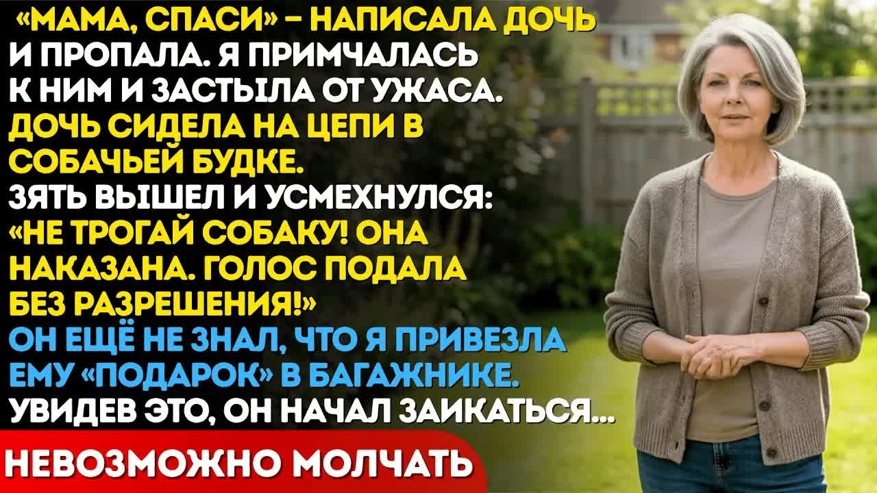 «Мама, спаси» — написала дочь и пропала. Я приехала и нашла её на цепи в собачьей будке