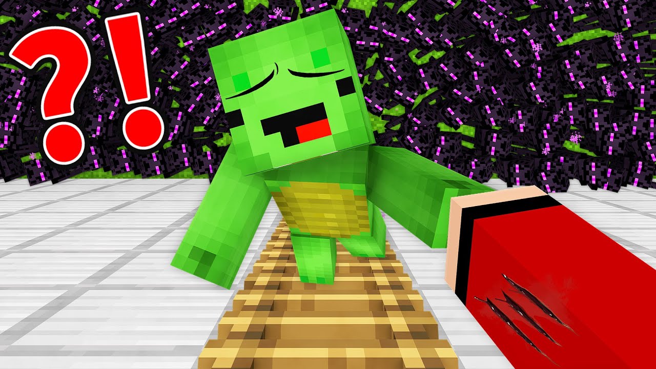 How JJ & Mikey Survive in Enderman Apocalypse in Minecraft (Maizen)