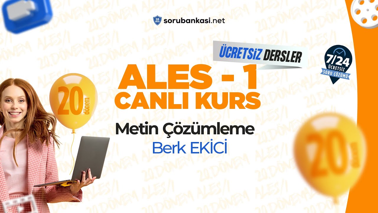 Metin Çözümleme / Berk Ekici  / 2024 Nisan ALES Dönemi
