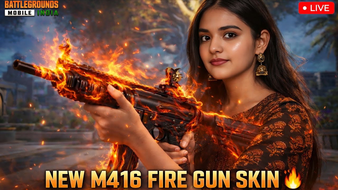 Fire M416 Gun in 12000 uc 🔥🔥 || #bgmi #bgmitelugu #telugugirlgamer #shortslive 