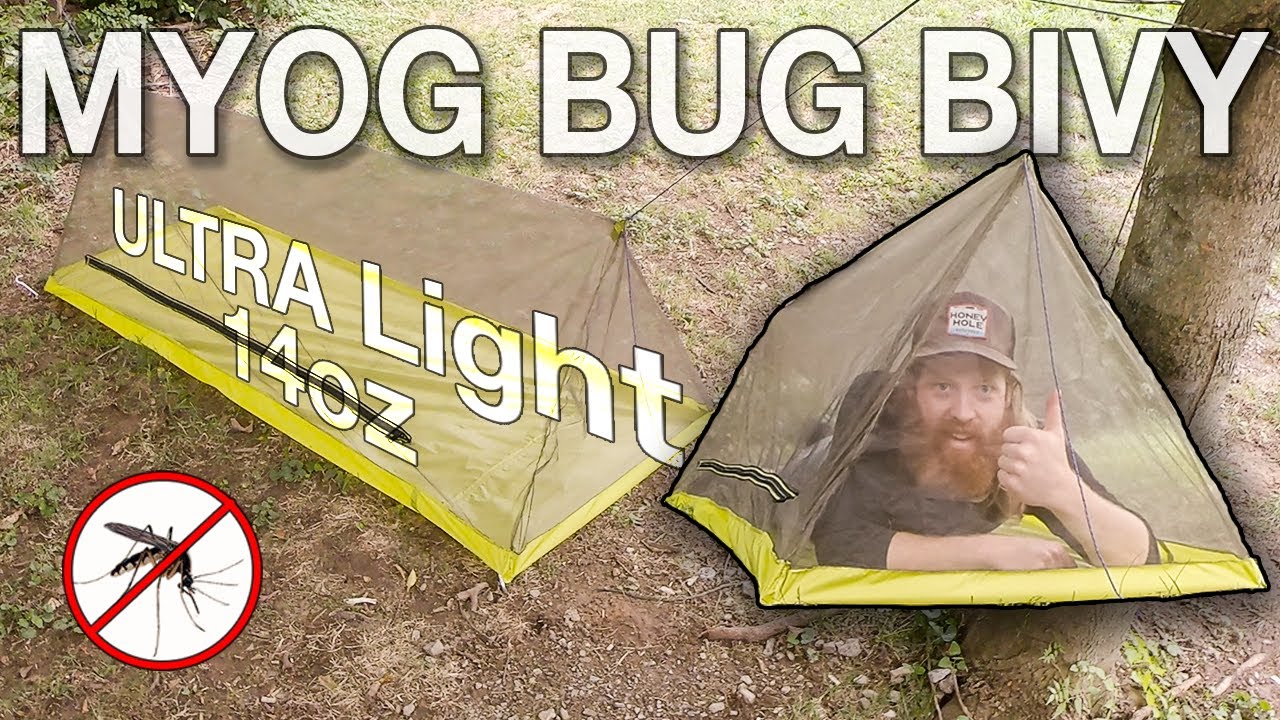 How to make an ultralight BUG BIVY | Camping bug net | MYOG easy DIY