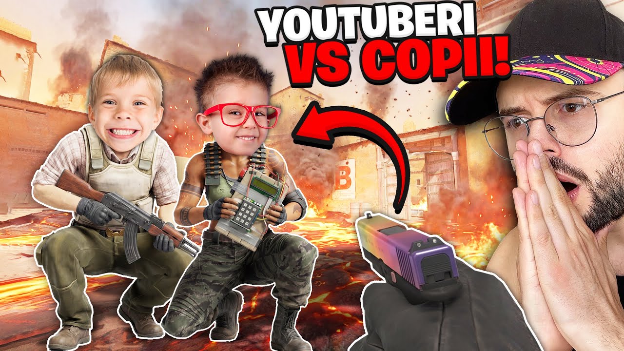 YouTuberi vs COPII pe CS2 dar DUST2 este PLIN DE LAVA...
