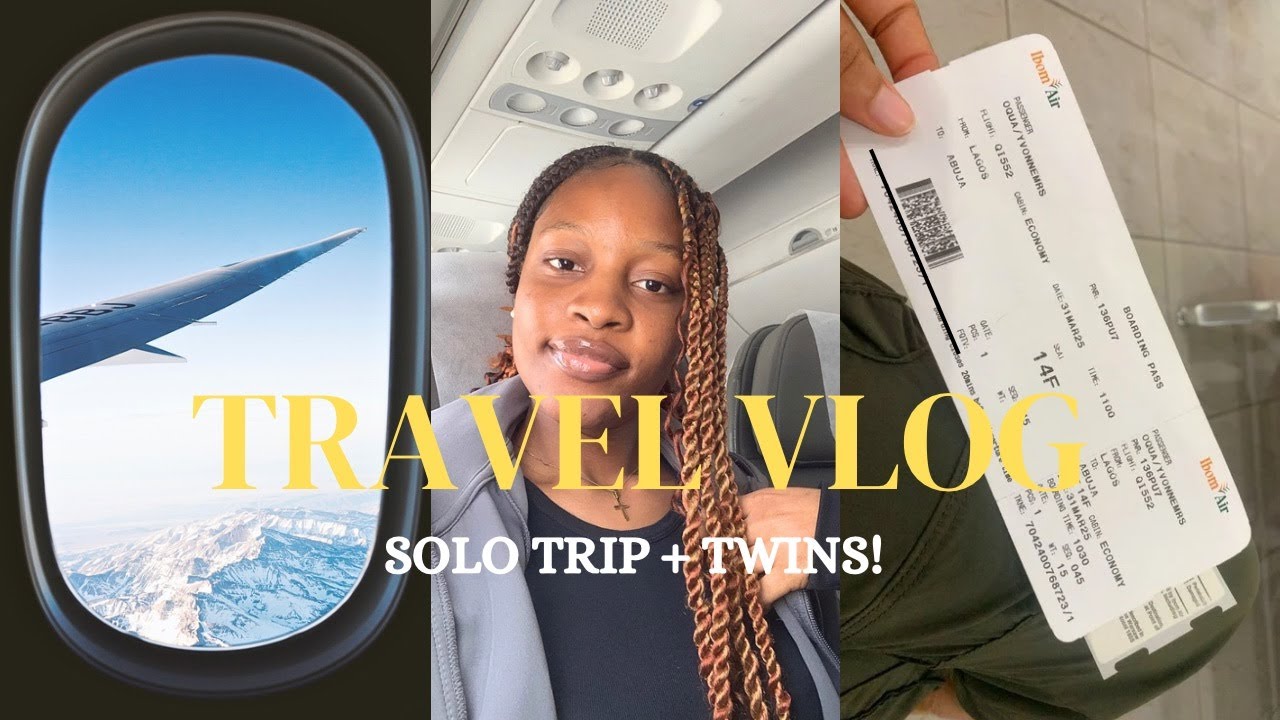 Lagos to Abuja ✈️ : My First Solo Trip| Becoming an Aunty to Twins🥰!
