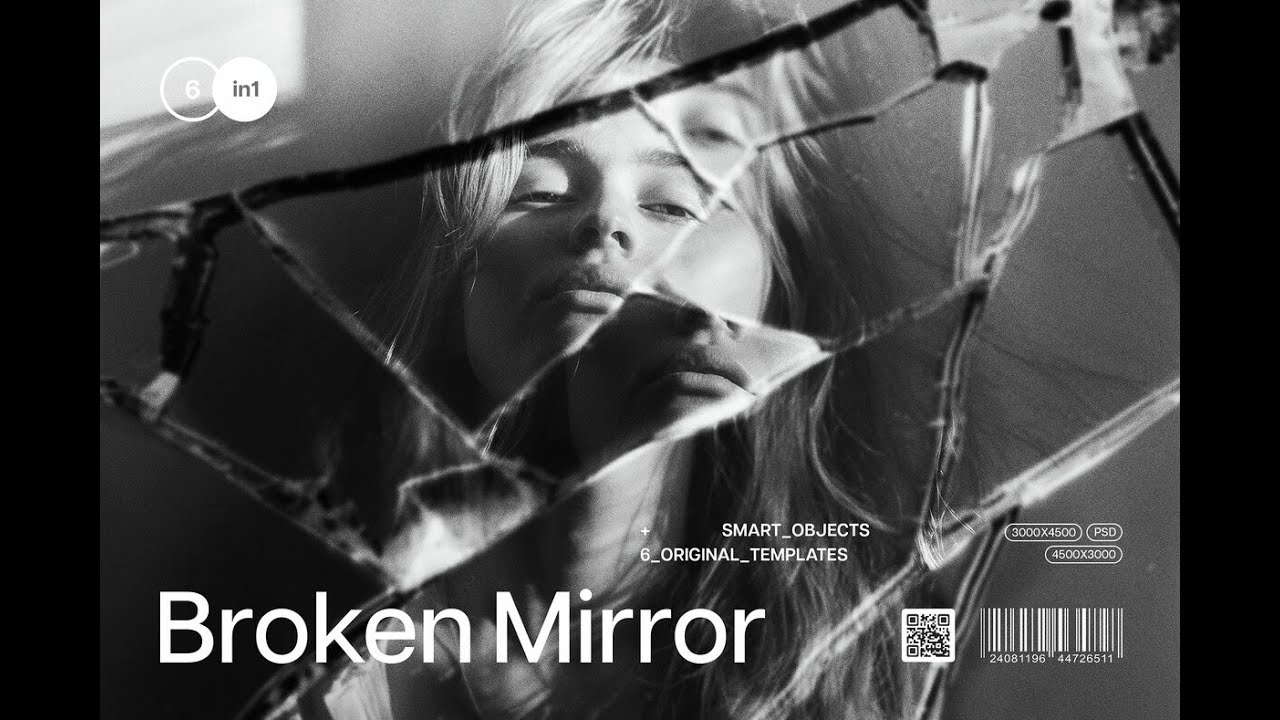 Broken Mirror Photo Effects Stock Graphics Download