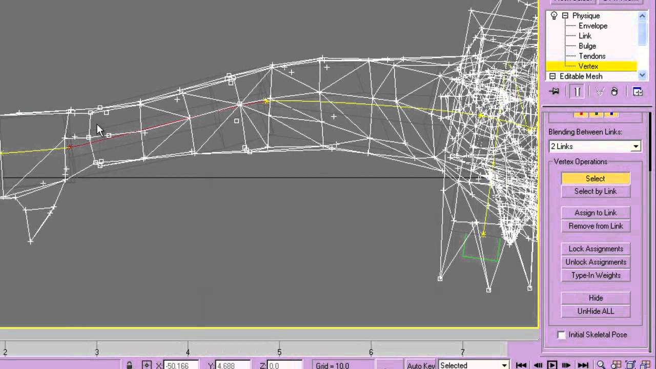 Rigging 5: Weighting Vertices (3D Studio Max tutorial)