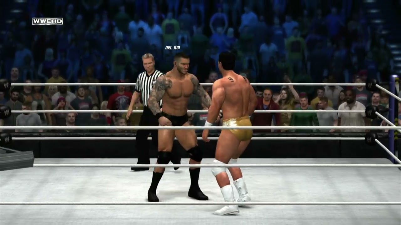 WWE '12 - XBOX 360 Gameplay - Randy Orton vs Alberto Del Rio - Last Man Standing Match