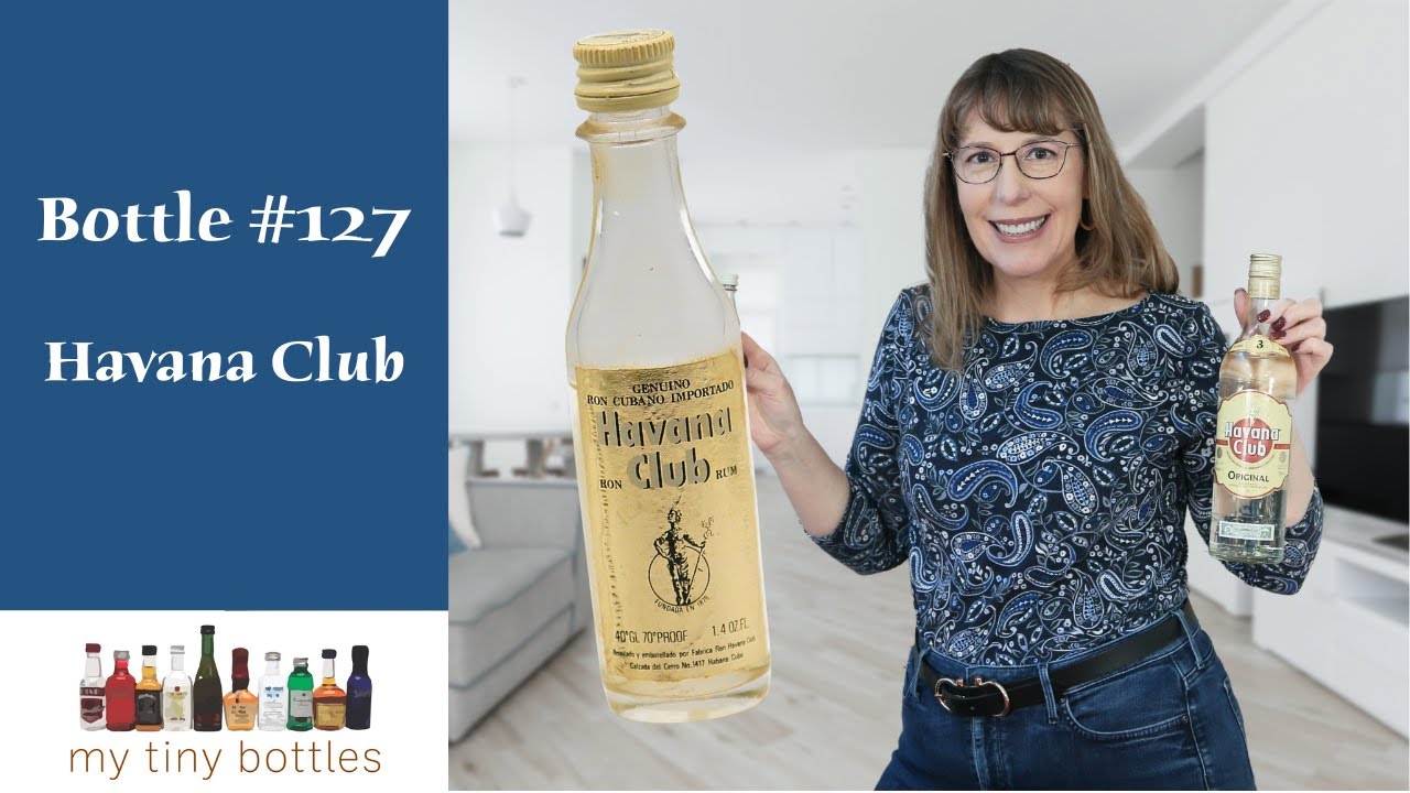 My Tiny Bottles: 1970s Havana Club - History in Grandma's Dusty Mini Liquor Bottles