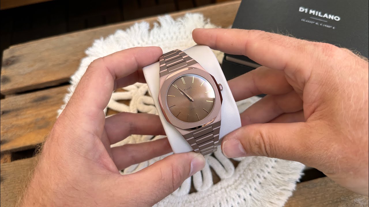 D1 Milano Ultra Thin Chocolate- Unboxing and on the wrist