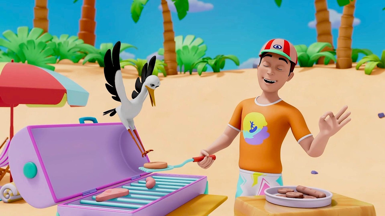 Baby Beach Chaos 🌴👶 Sand, Slippers and Summer Fun | Kids Cartoon & Learning Videos