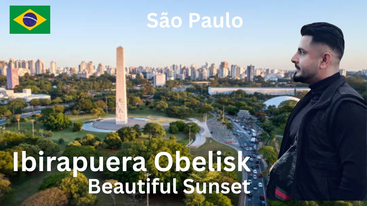 Ibirapuera Obelisk Sunset | Beautiful Evening View of S&atilde;o Paulo |