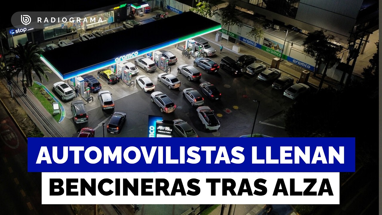 Automovilistas llenan bencineras tras anuncio de alza en los combustibles: hay molestia
