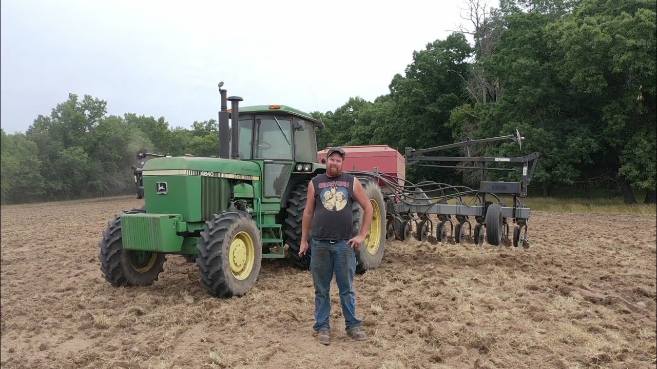 We Destroyed The Hay Field!! Planting Some Late Soybeans!!