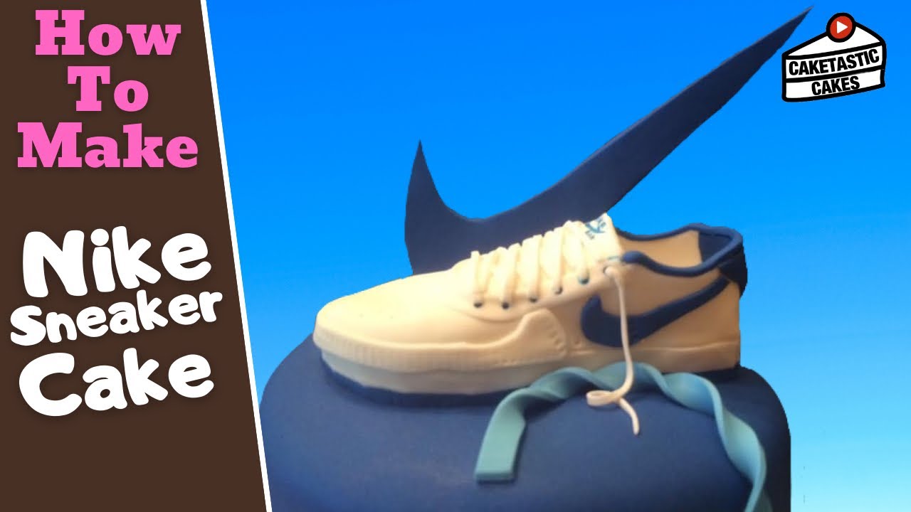 Nike Sneaker Cake Tutorial - How to Make a Sport Shoe Cake Topper -Tennis Shoe