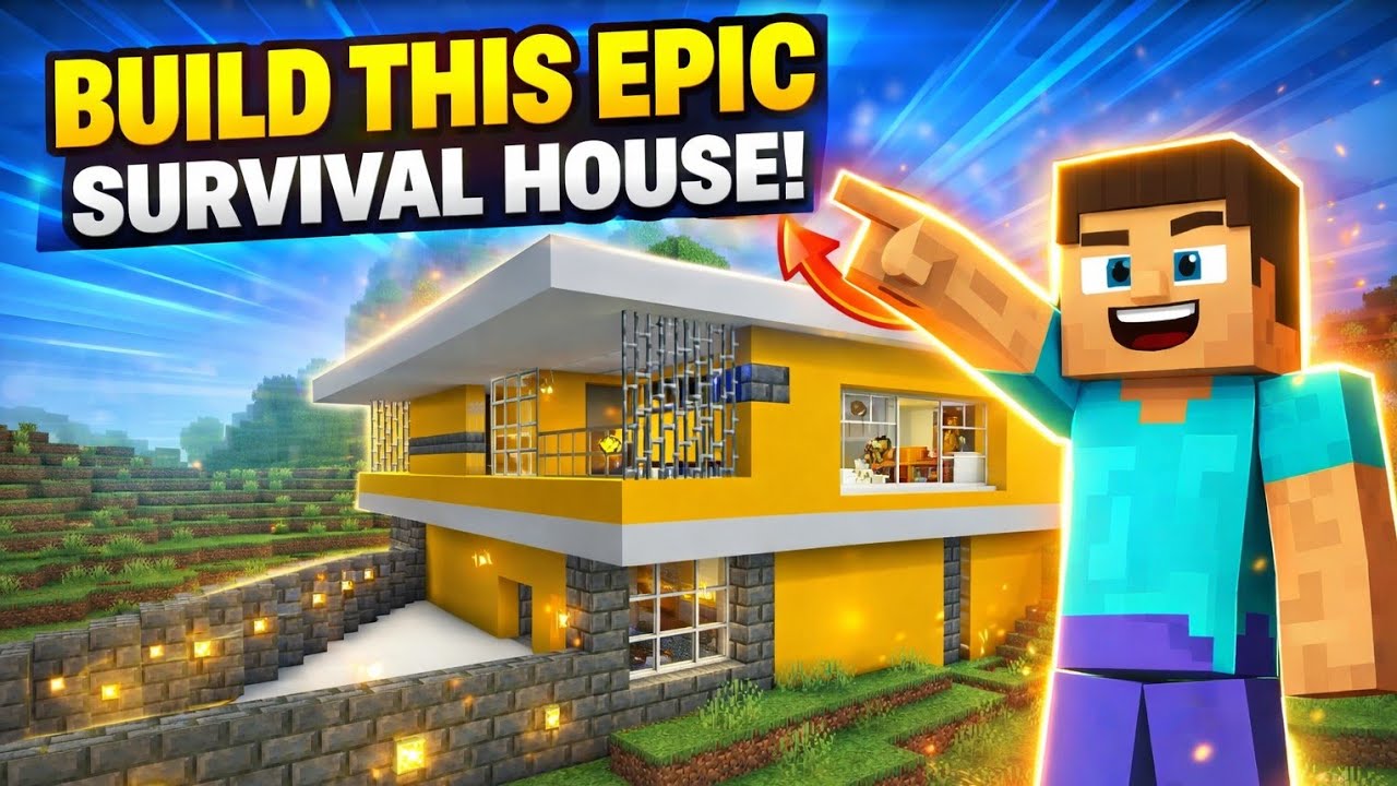 Minecraft Mein New Modern Home Banaya 😍 | Survival Mode 