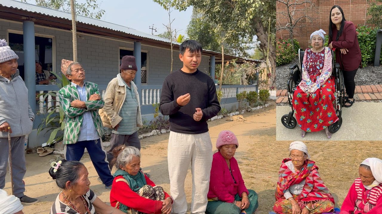 In loving remembrance of Sabitra Lakandri , rupess 500 were distributed to each elderly person.